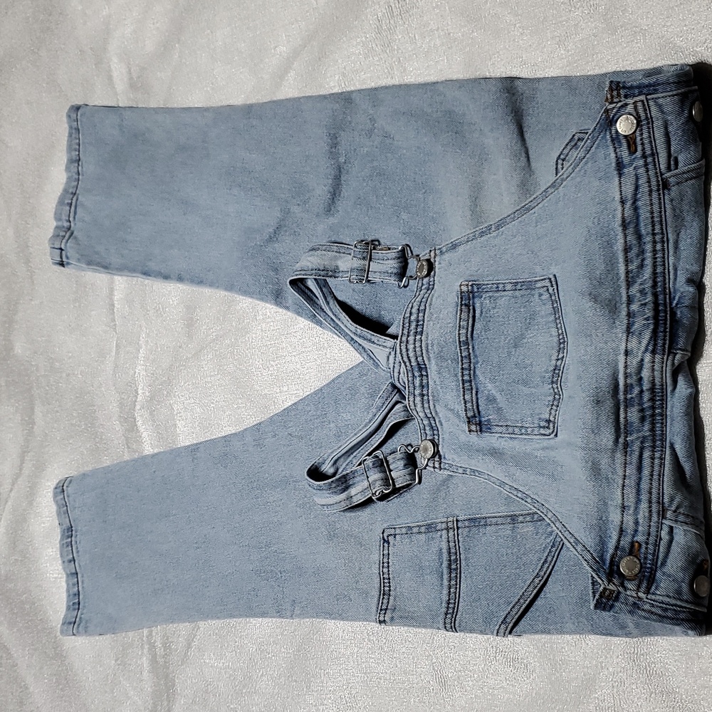 art class Blue Kids Overalls Size L(10/12) Cargo Pocket